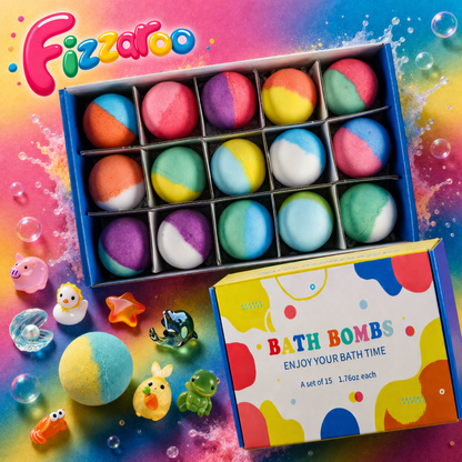 Fizzaroo™ Kids Bath Bombs – Colorful Fun Fizzy Bath Time Surprise